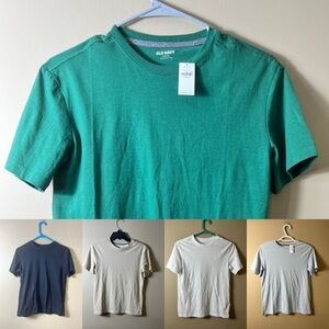 NWT Old Navy Boys Bundle of 5 Cotton T-Shirts Size Large Back to School Casual